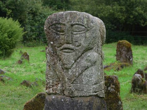 Carved figure from Boa Island, Co Fermanagh