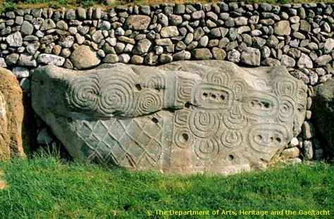 Kerbstone 52 . Courtesy of Department of Arts Heritage and Gaeltacht; Ireland. 