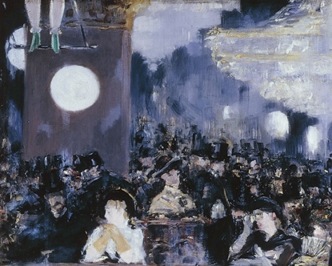 Background detail; A bar at the Folies Bergére